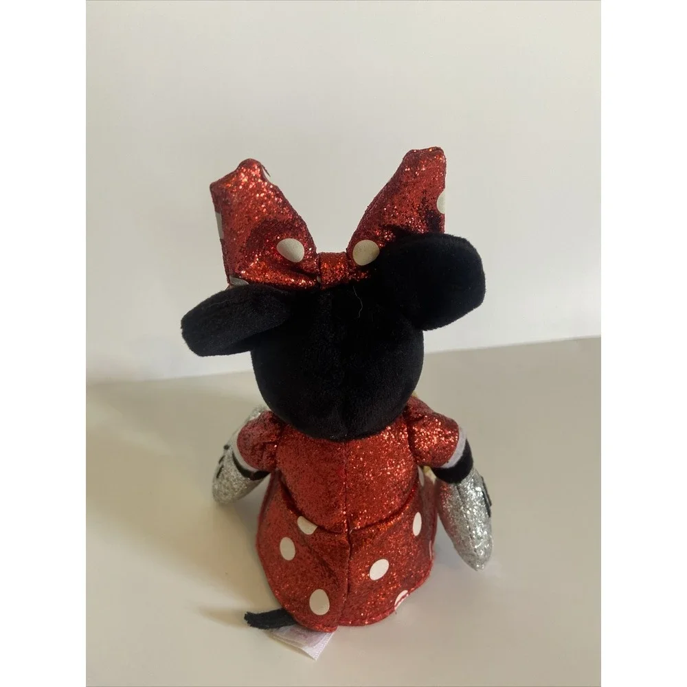 TY Beanie Baby - Disney Sparkle - MINNIE MOUSE (Sparkle - Red) (6 inch) - MWMTs